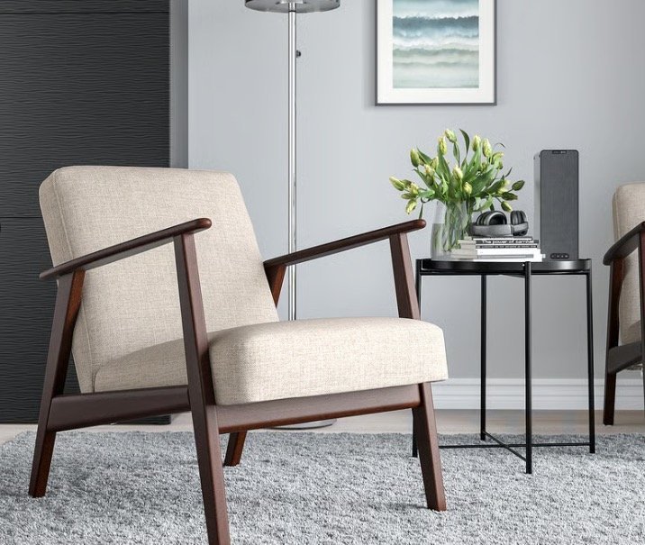 Armchair, Kilanda light beige
