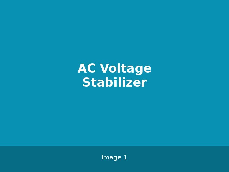 AC Voltage Stabilizer