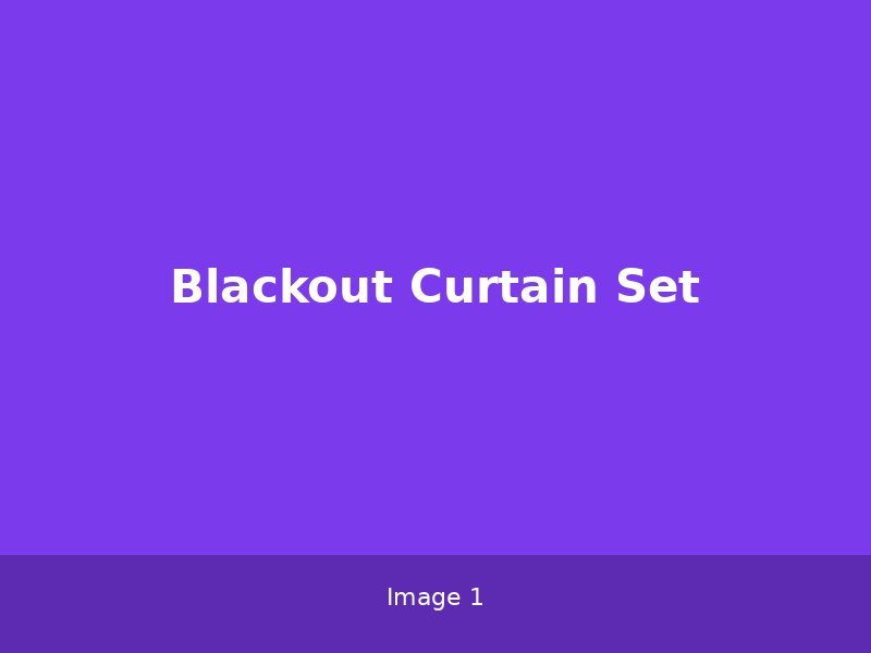 Blackout Curtain Set