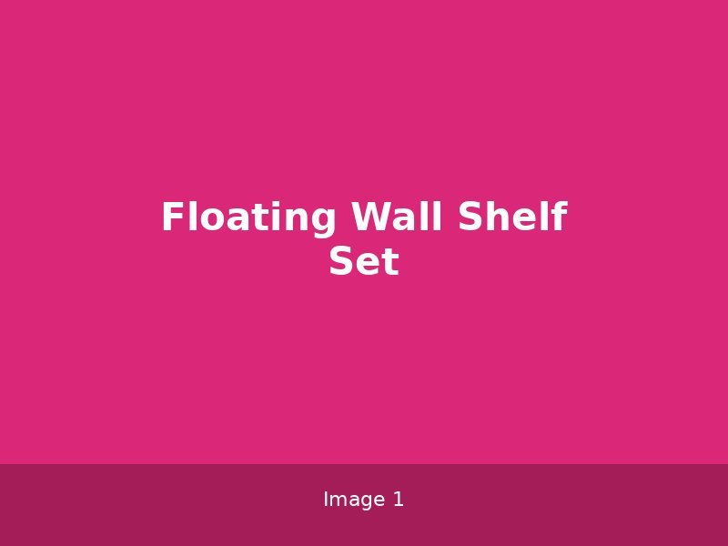 Floating Wall Shelf Set