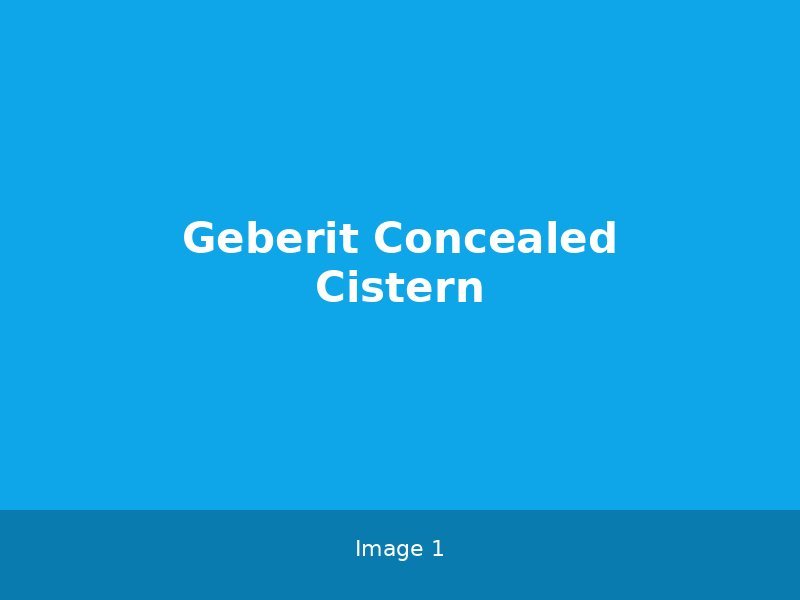 Geberit Concealed Cistern