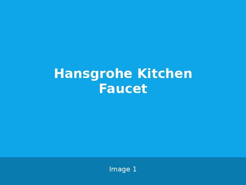 Hansgrohe Kitchen Faucet