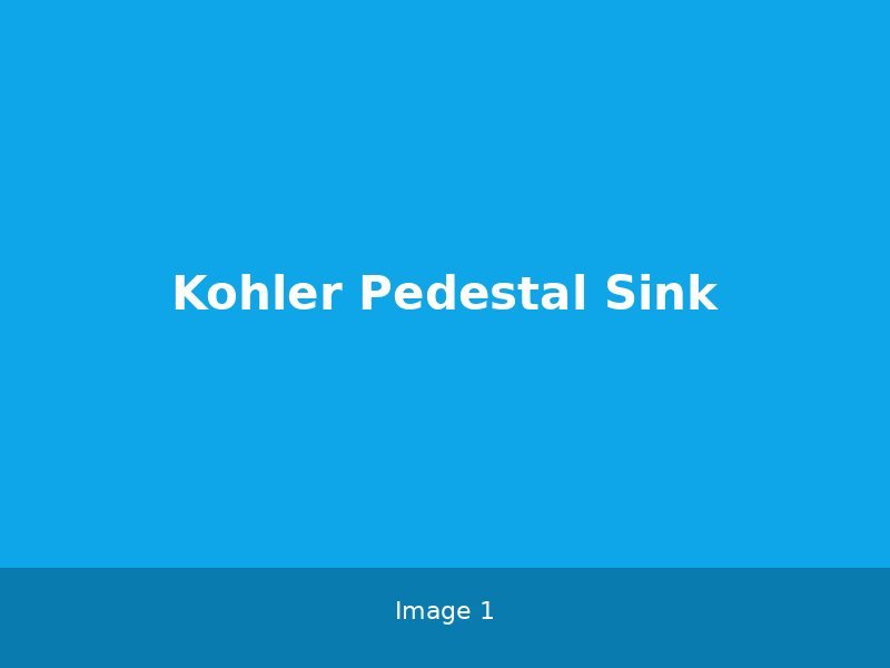 Kohler Pedestal Sink