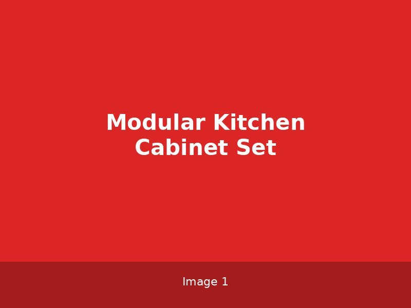 Modular Kitchen Cabinet Set